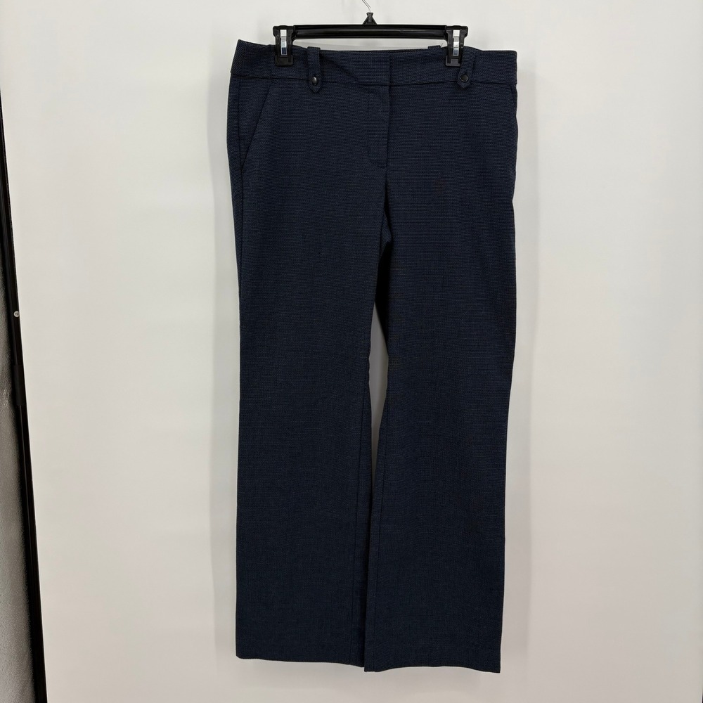 Loft Outlet Womens Navy Blue Original Dress Trouser Straight Leg Pants Size 10
